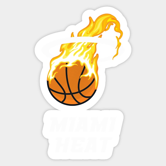 miami heat basketball Sticker by creativeballoon